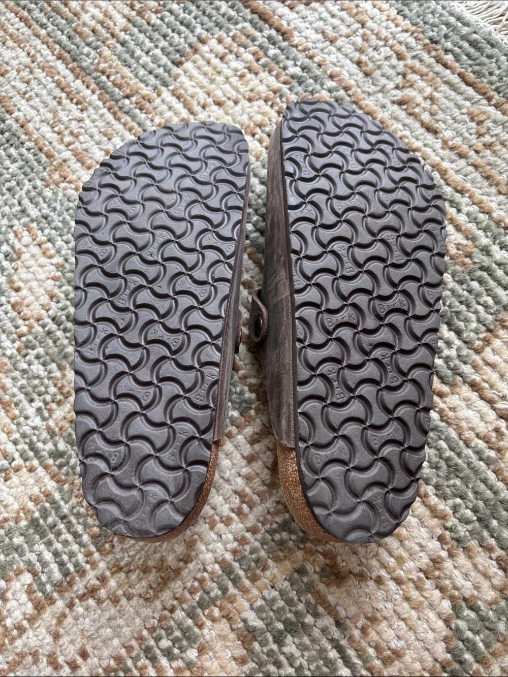 Birkenstock Brown Leather Boston Slip-On Clogs